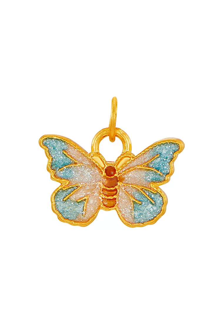 HABIB 999/24K Yellow Gold Pendant (Butterfly) 9GP01200525
