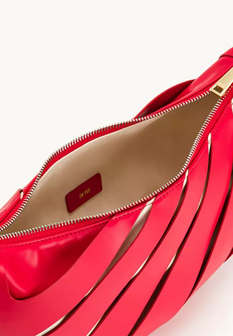 Jana Hollow Out Shoulder Bag - Red