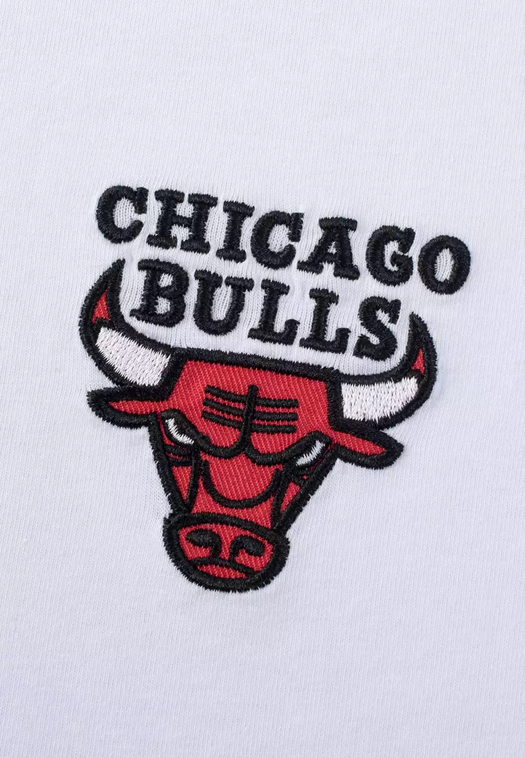 Basics Embroidered Team Logo Chicago Bulls Loose Fit Mens T-Shirt