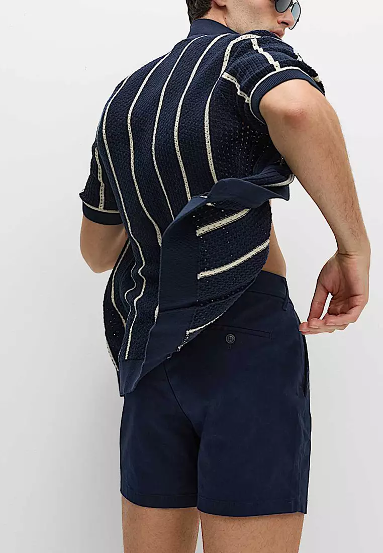 Regular Fit Stretch Chino Shorts