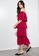 ZALORA OCCASION red Tiered Off Shoulder Dress A744CAA033D924GS_2