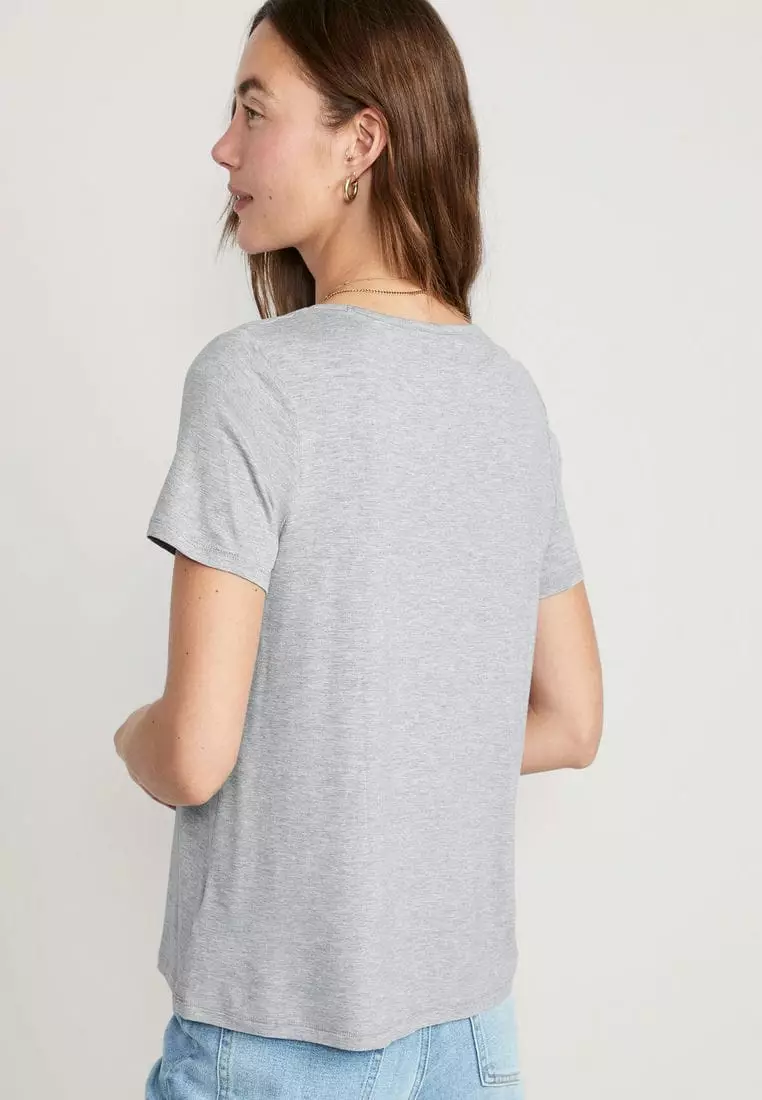 Luxe V-Neck T-Shirt For Women
