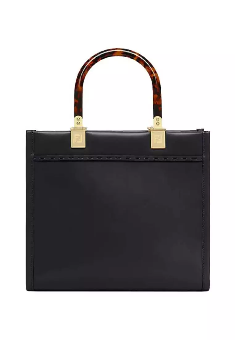 FENDI Sunshine Small Shopper Bag Black