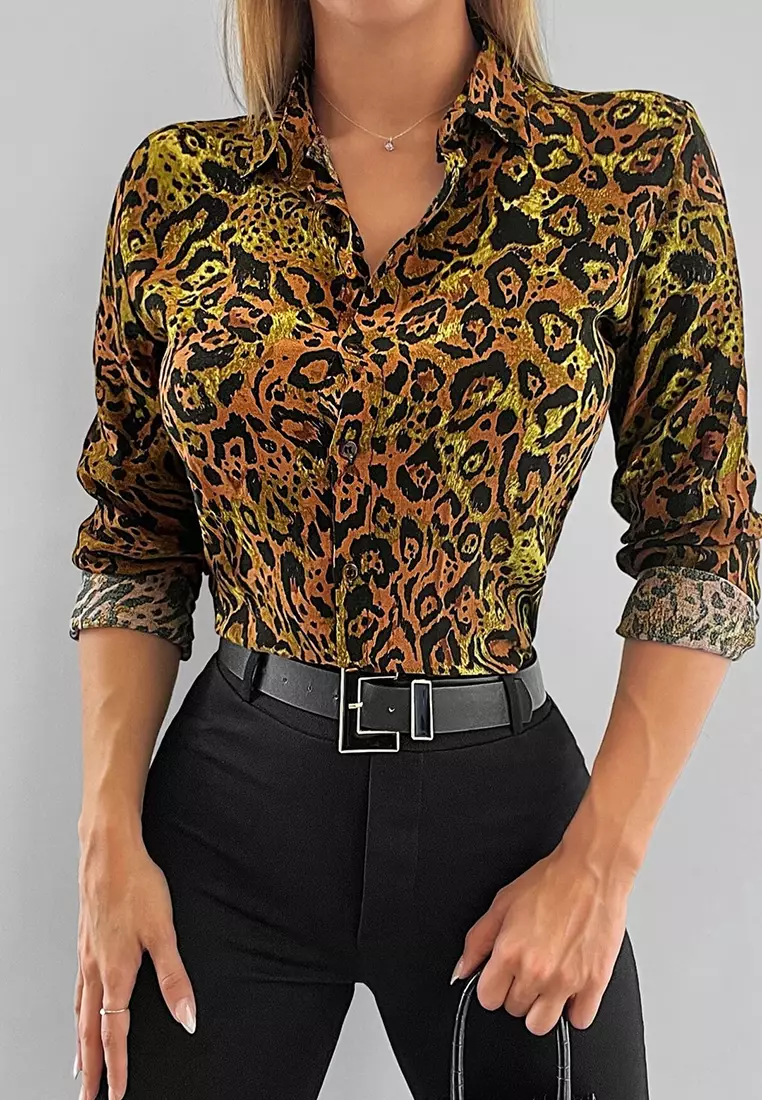 Buy Bianco Lucci Sleeve Folded Multi Patterned Shirt 2026 Online | ZALORA