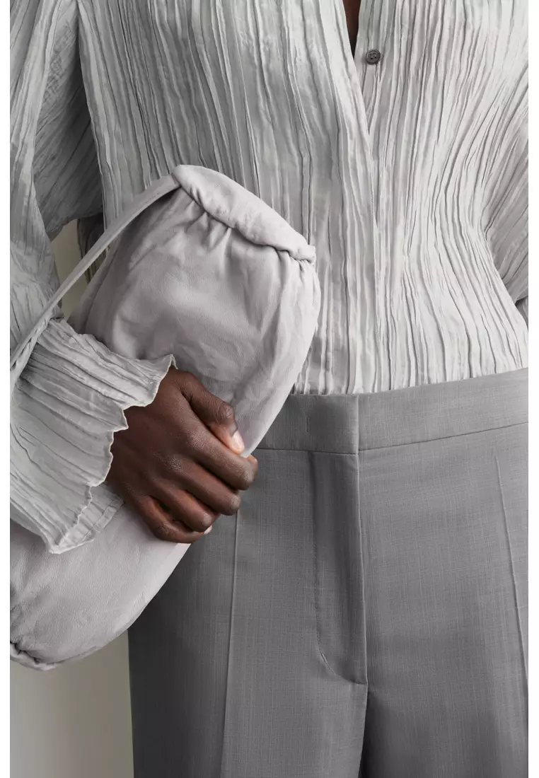 TAILORED WOOL STRAIGHT-LEG TROUSERS