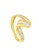 TOMEI TOMEI Cutting Edge Collection Curved Ring, Yellow Gold 916 074CBAC3C88267GS_2