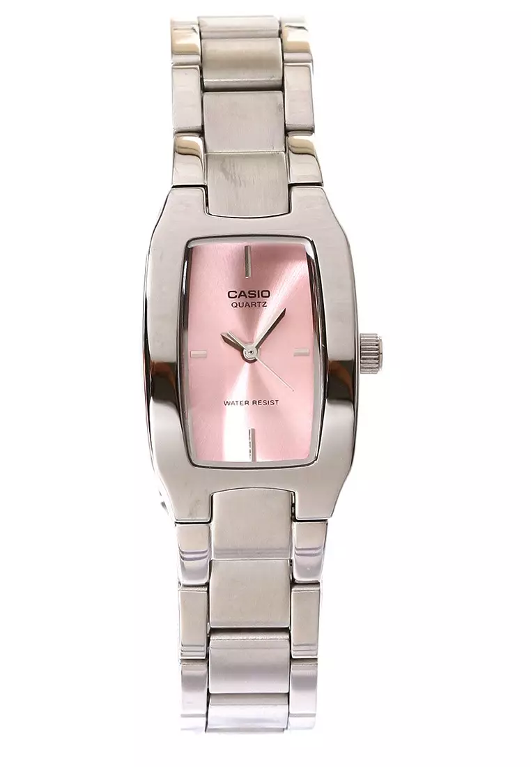 Casio Jam Tangan Wanita Silver Pink Stainless Steel LTP 1165A 4C