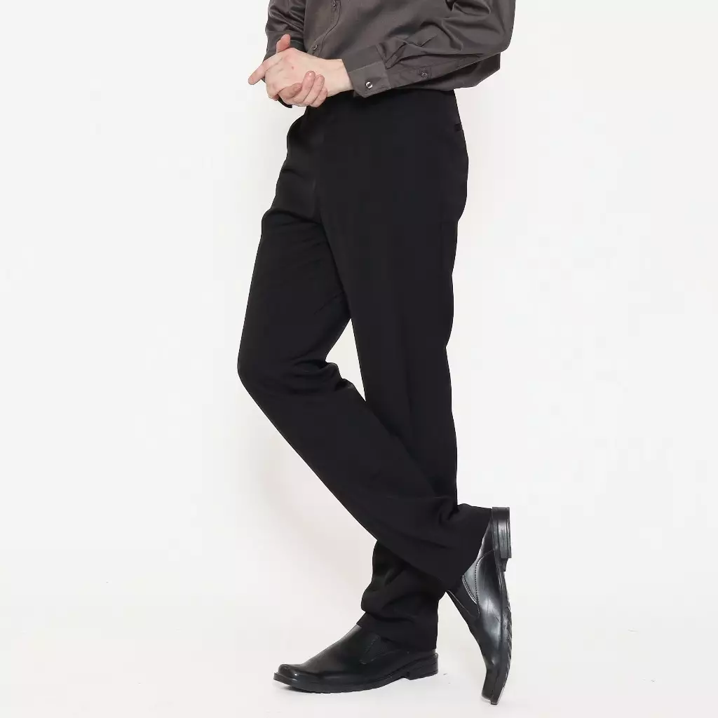 Schoeller Celana Panjang Pria Regular Fit Warna Hitam – Celana Formal Nyaman & Rapi | Tulsa