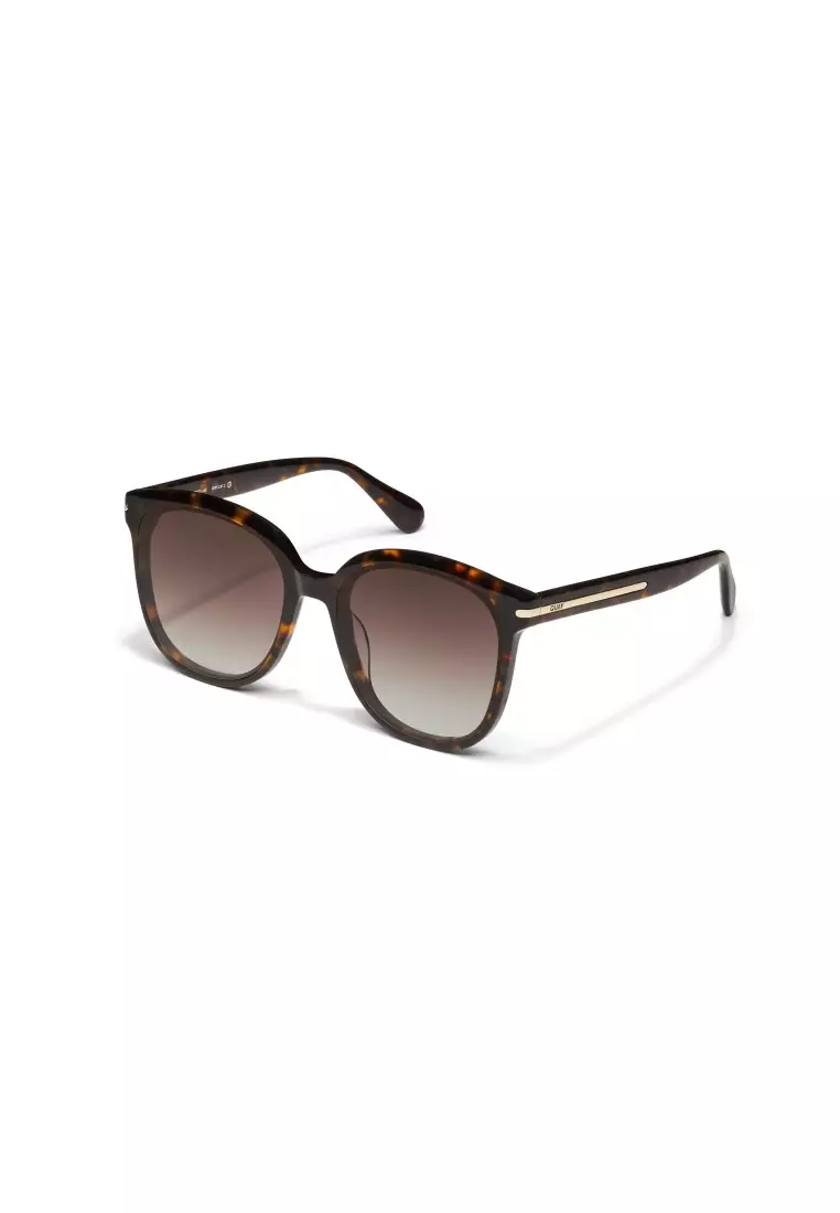 QUAY Rent Free Sunglasses - Neutral Tort/Brown