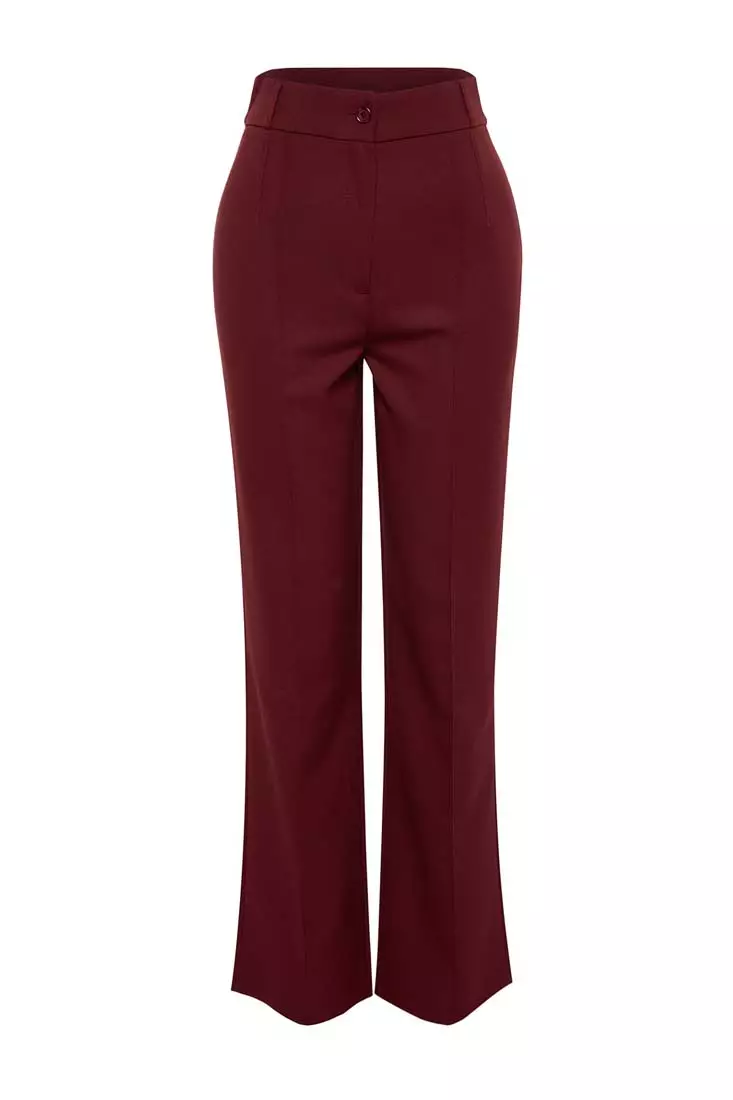 High Waist Straight Cut Trousers