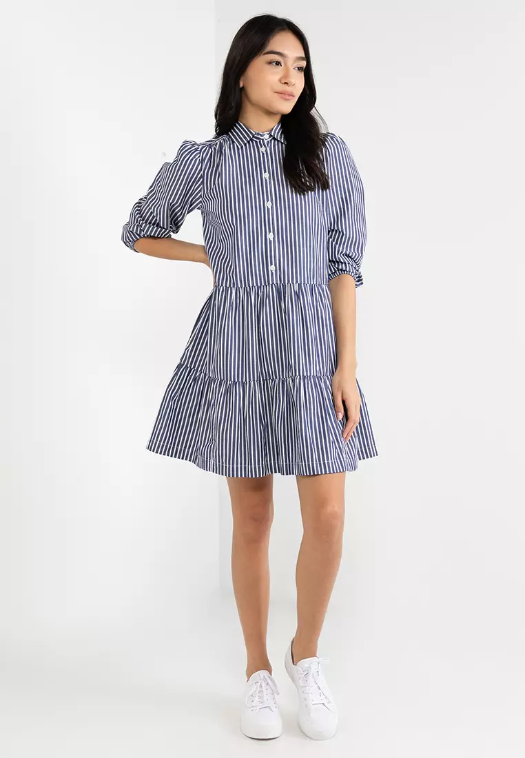 Gap striped shop shirt dress