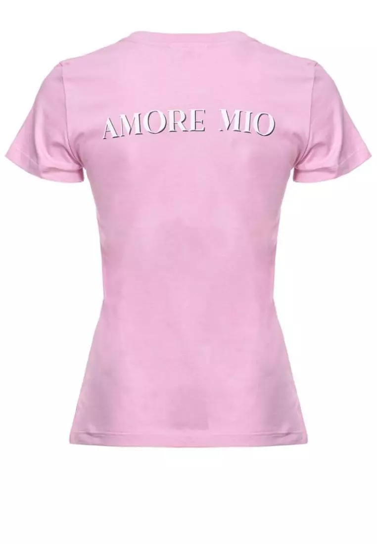 Tシャツ・カットソー Pinko T-shirts Pink Pinko T-Shirt with Logo / Pink
