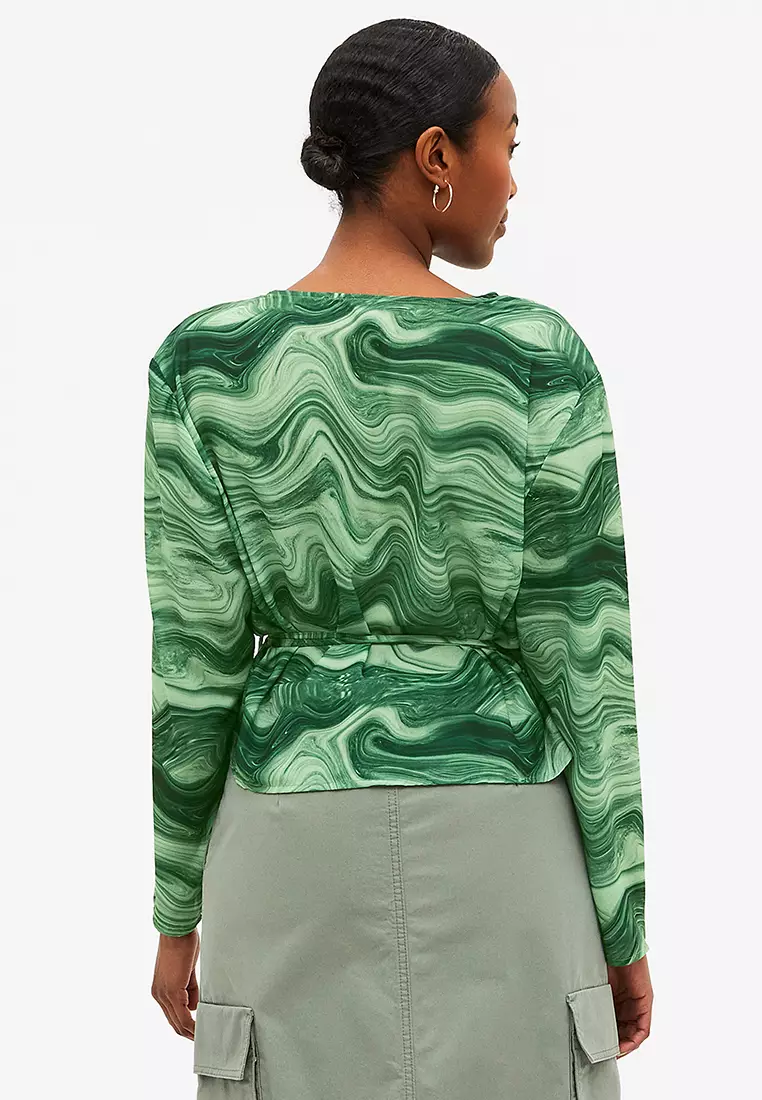 Buy Monki Flowy Wrap Blouse 2024 Online