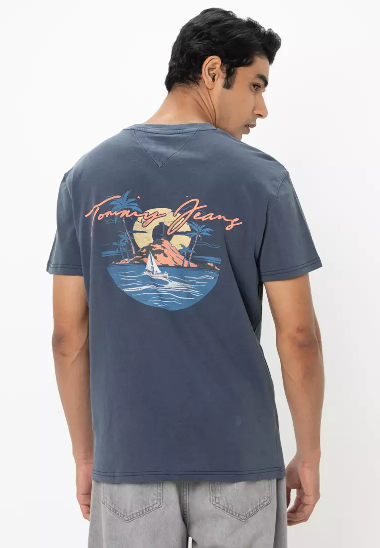 Sailing Print Back Graphic T-Shirt - Tommy Jeans