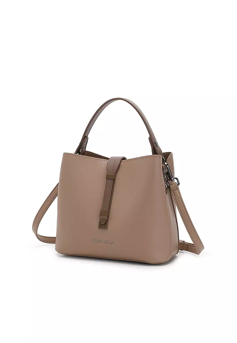 Women's Top Handle Bag / Sling Bag / Crossbody Bag - Khaki