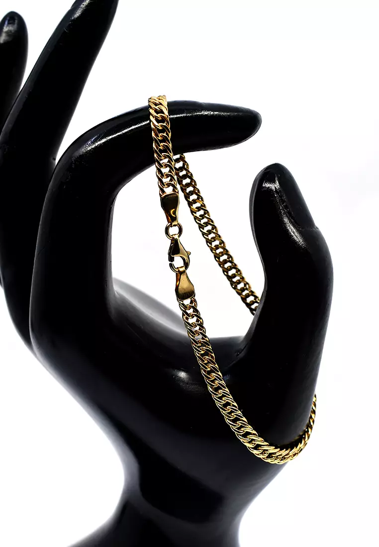 18K Italian Made Yellow Gold Bracelet