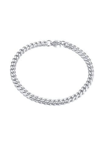 ADORA silver Stainless Steel 5mm Silver Bracelet B52A8ACAB173D7GS_1