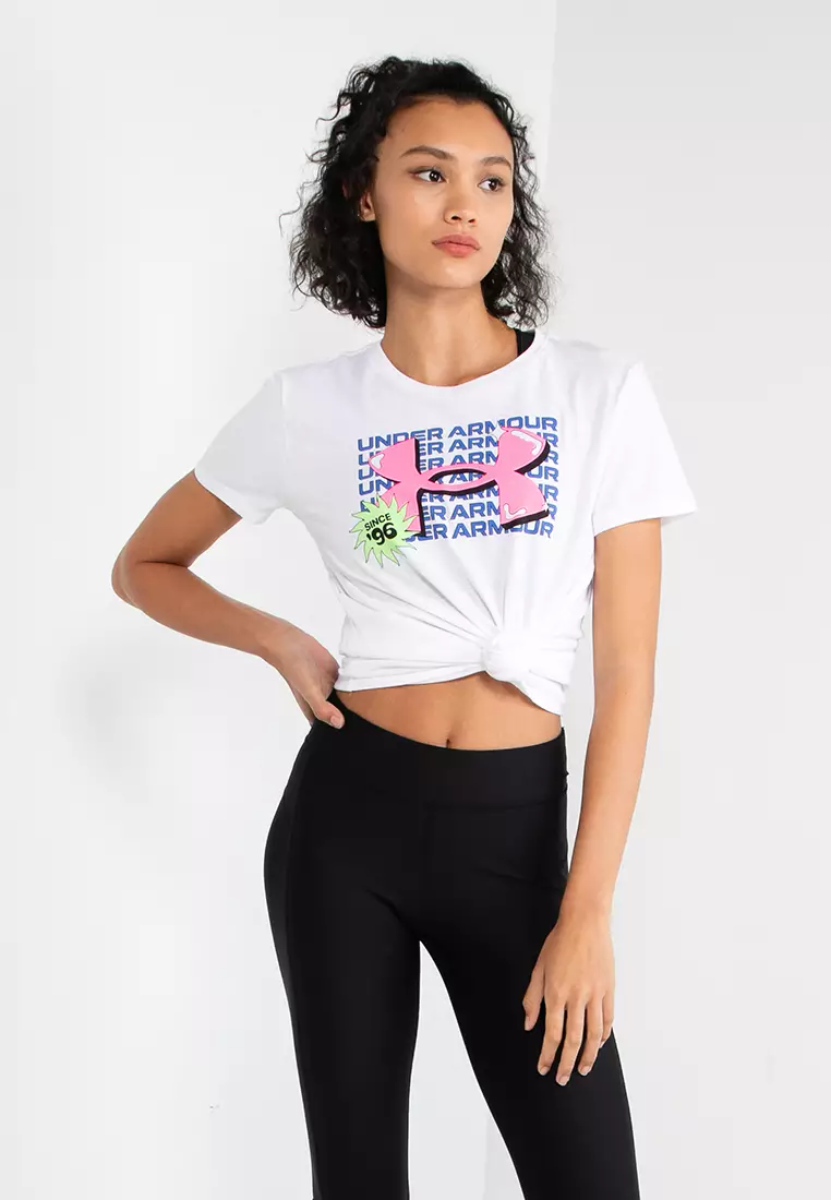 Women's White Logo Graphic T-Shirt - Under Armour Malaysia