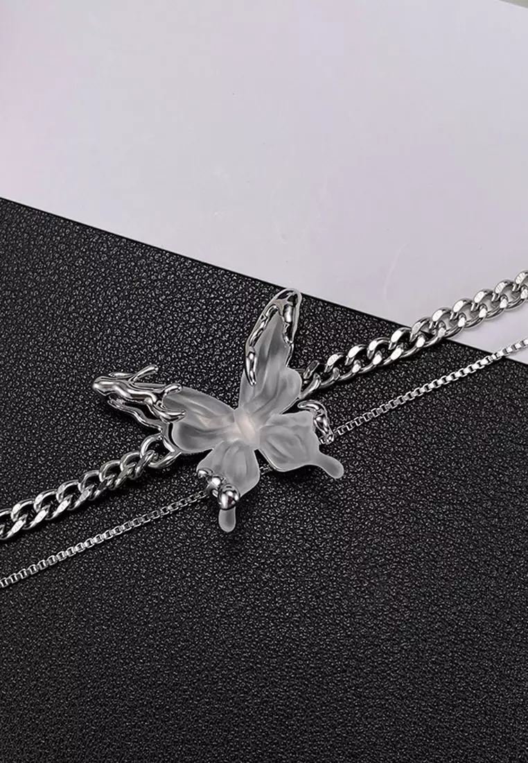 蝴蝶鎖骨鏈項鍊