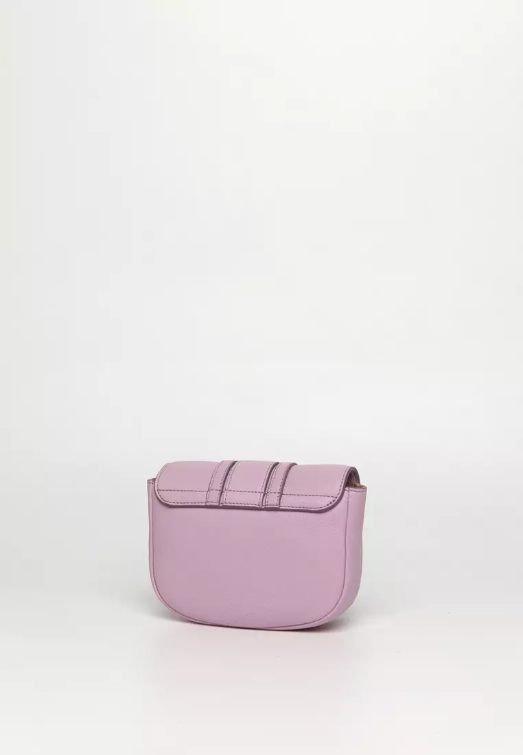 Purple leather crossbody purse new arrivals
