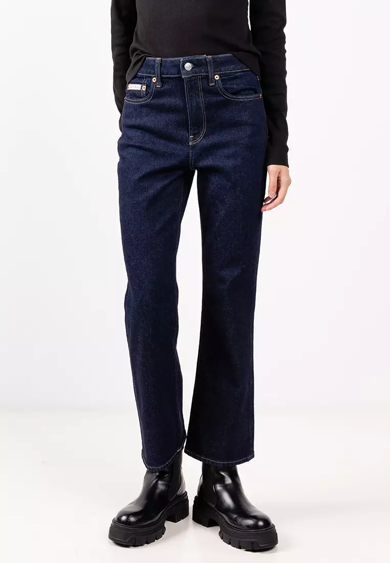 Cropped High Rise Flared Jeans - Calvin Klein Jeans