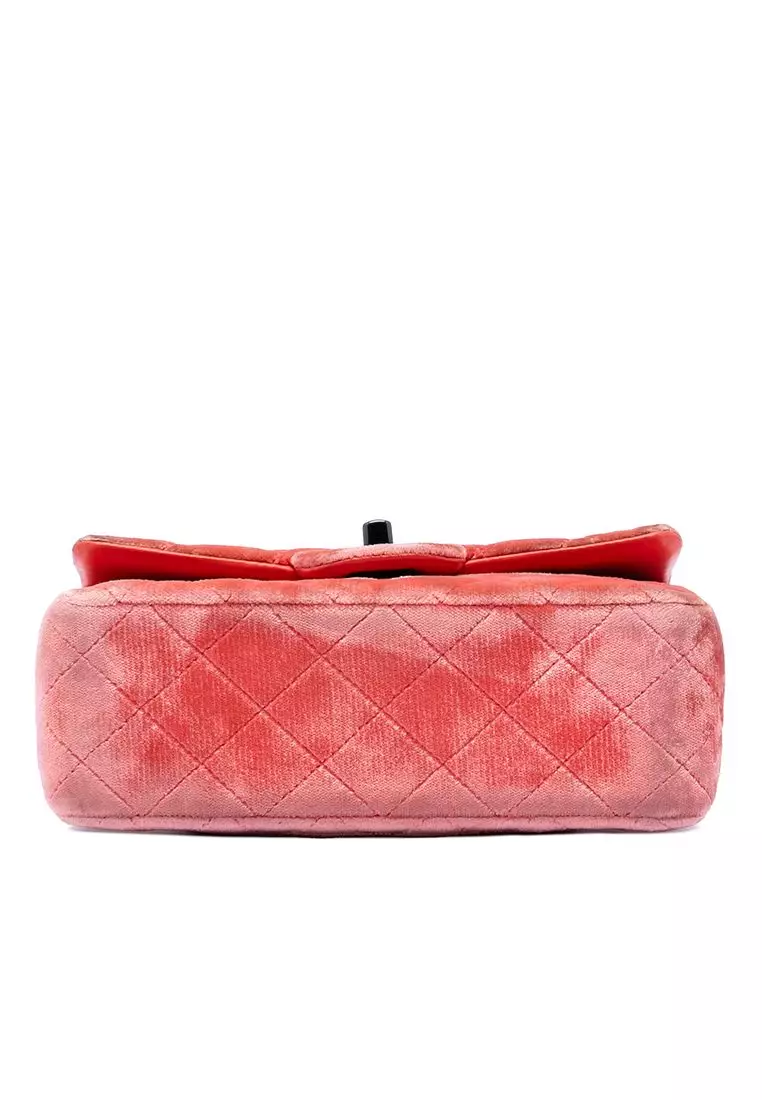 Pre-Loved Chanel Mini Rectangular Classic Velvet Single Flap