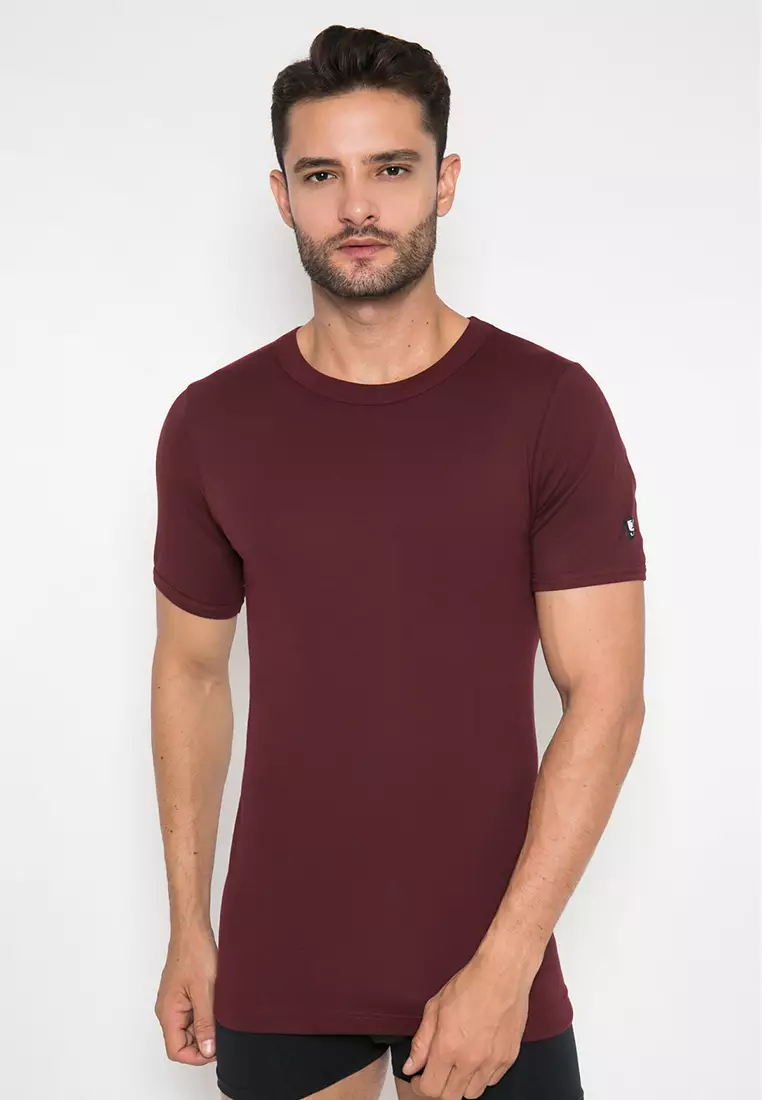 LGS - T-SHIRT Oblong - Merah - RoundNeck - LETS.003.333.MR.7C