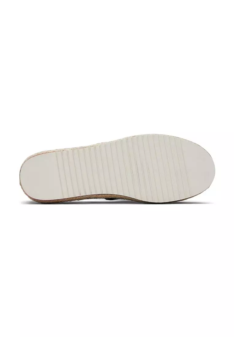 Women Alpargata Platform Rope Black Heavy Twill Shoes