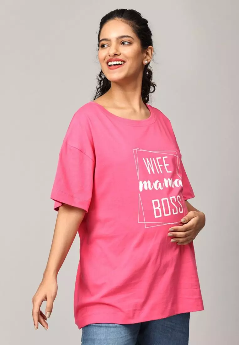 Wife-Mama-Boss Oversized Mumma T-shirt