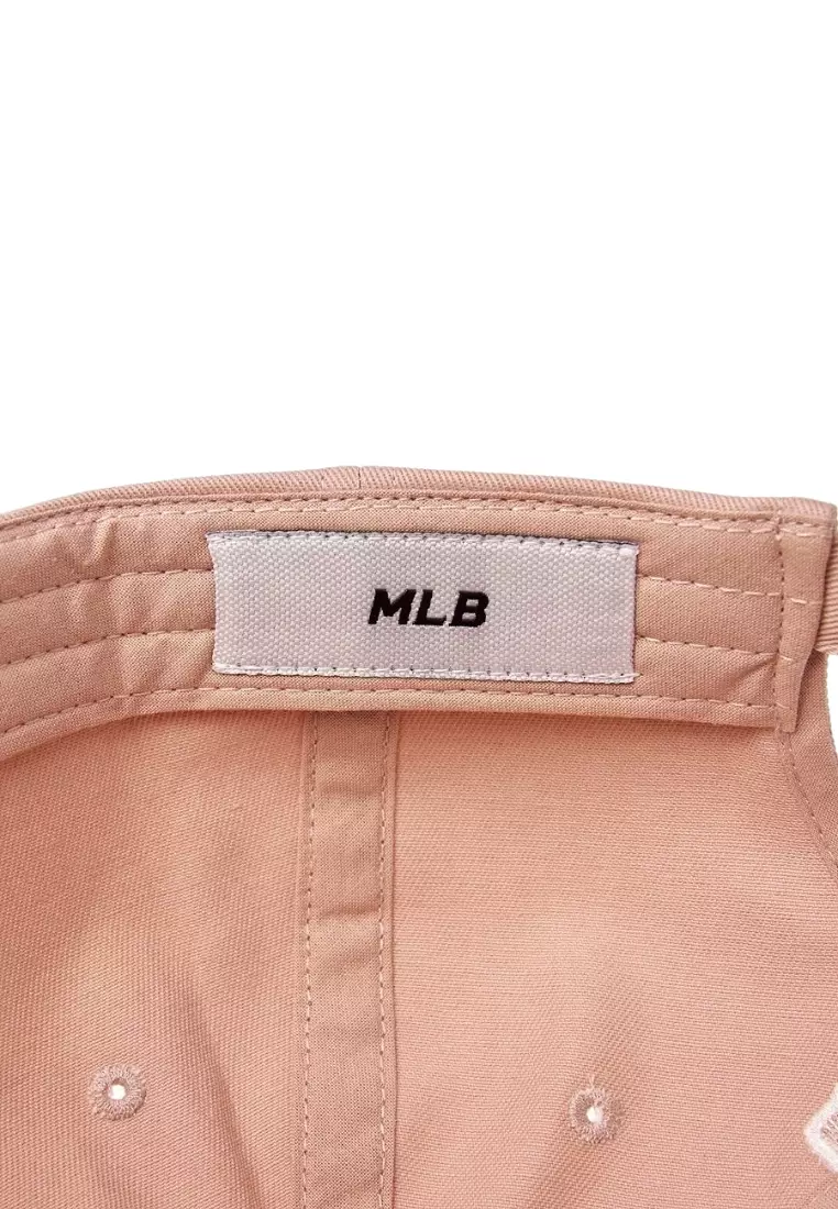 Varsity Vintage Cursive Damage Unstructured Ball Cap - Cleveland Light Peach