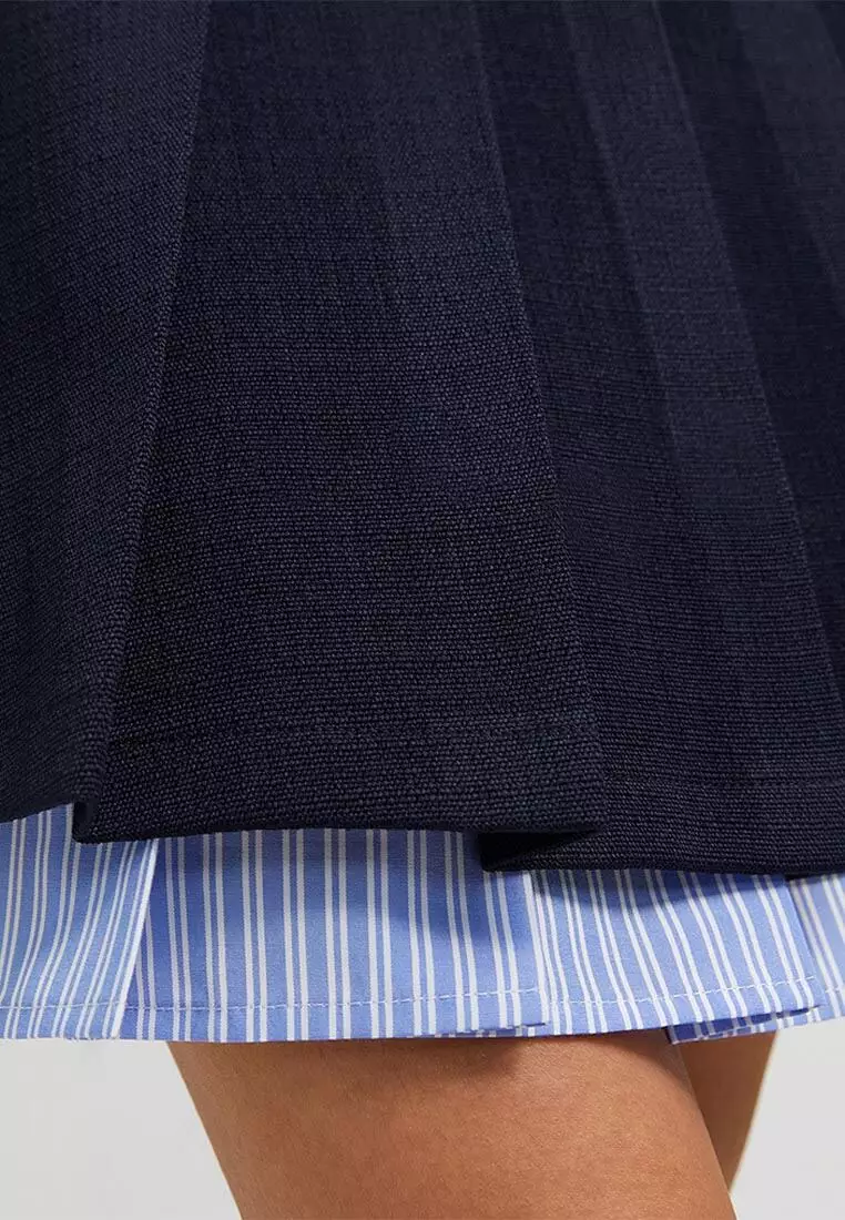 Layered Pleated Skirt