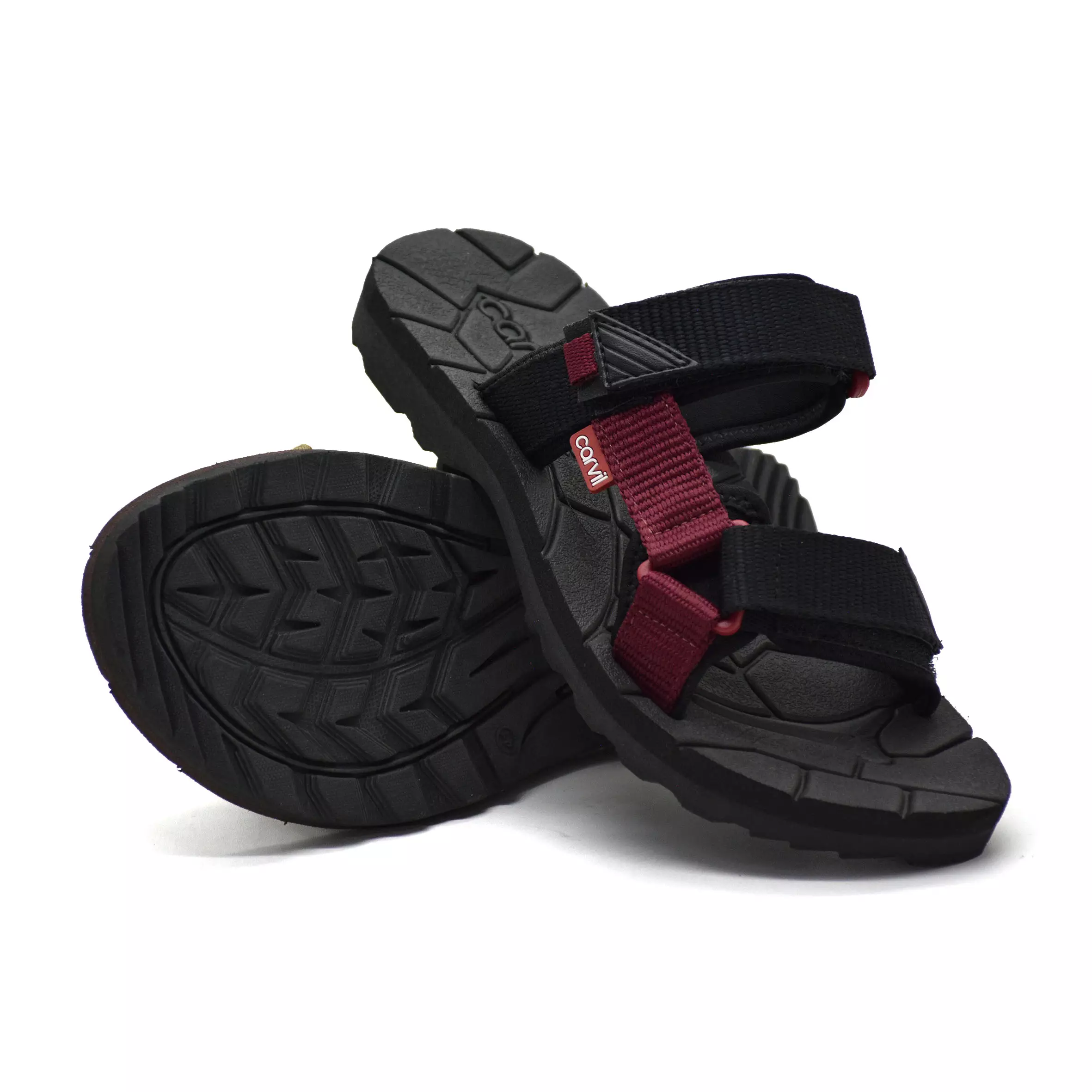 Carvil Sandal Pria Spextra-P05 M Black/Maroon