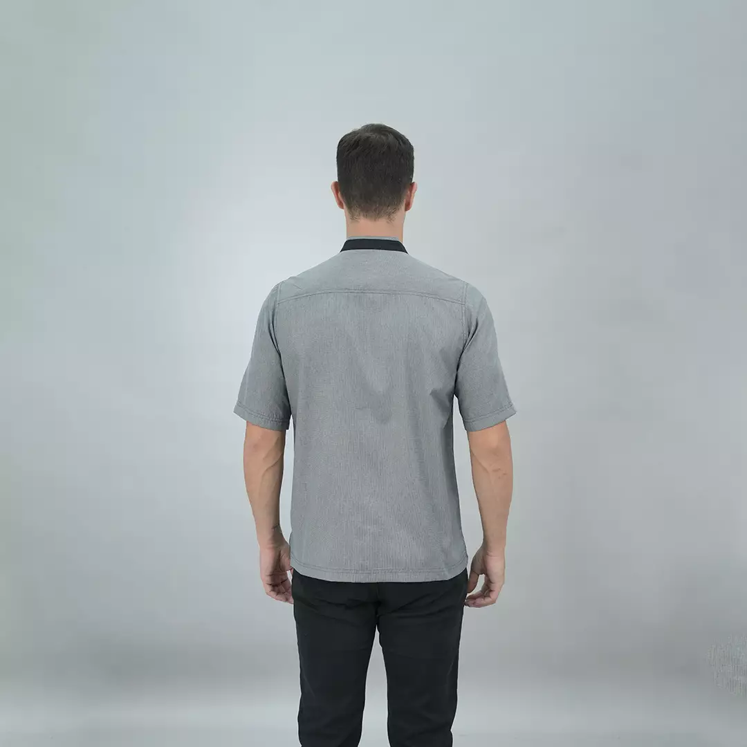 LGS - Baju Koko - Regular Fit - Lengan Pendek - Motif - Polos - Baju Muslim Pria Dewasa - CSH.285.S1162K.397.C