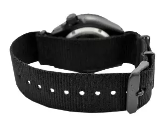 Jam Tangan Pria Seiko 5 Sports SRPD81K1 SRPD81K1X1 Strap Nylon Black Color Men 5KX SKX Sports Style Automatic Black Dial Original Garansi Resmi