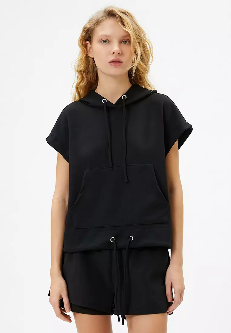 Buy KOTON Short Sleeve Sports Hoodie 2025 Online ZALORA Philippines