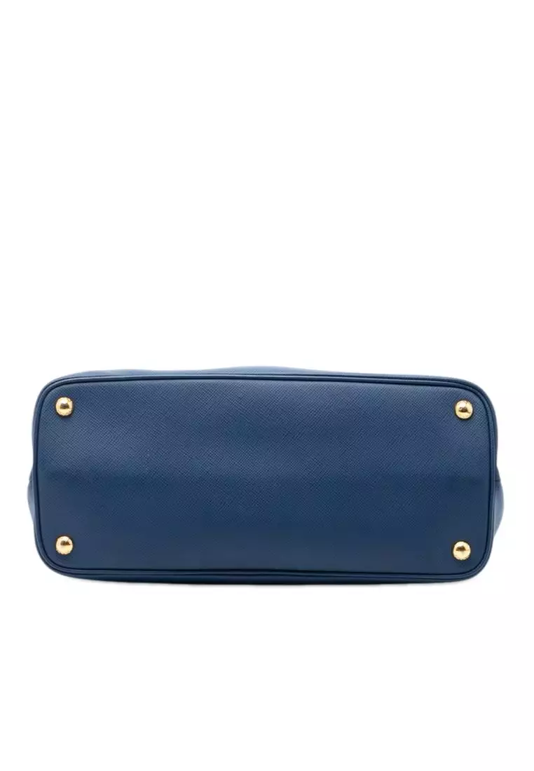 Pre-Loved Prada Medium Saffiano Cuir Double Satchel