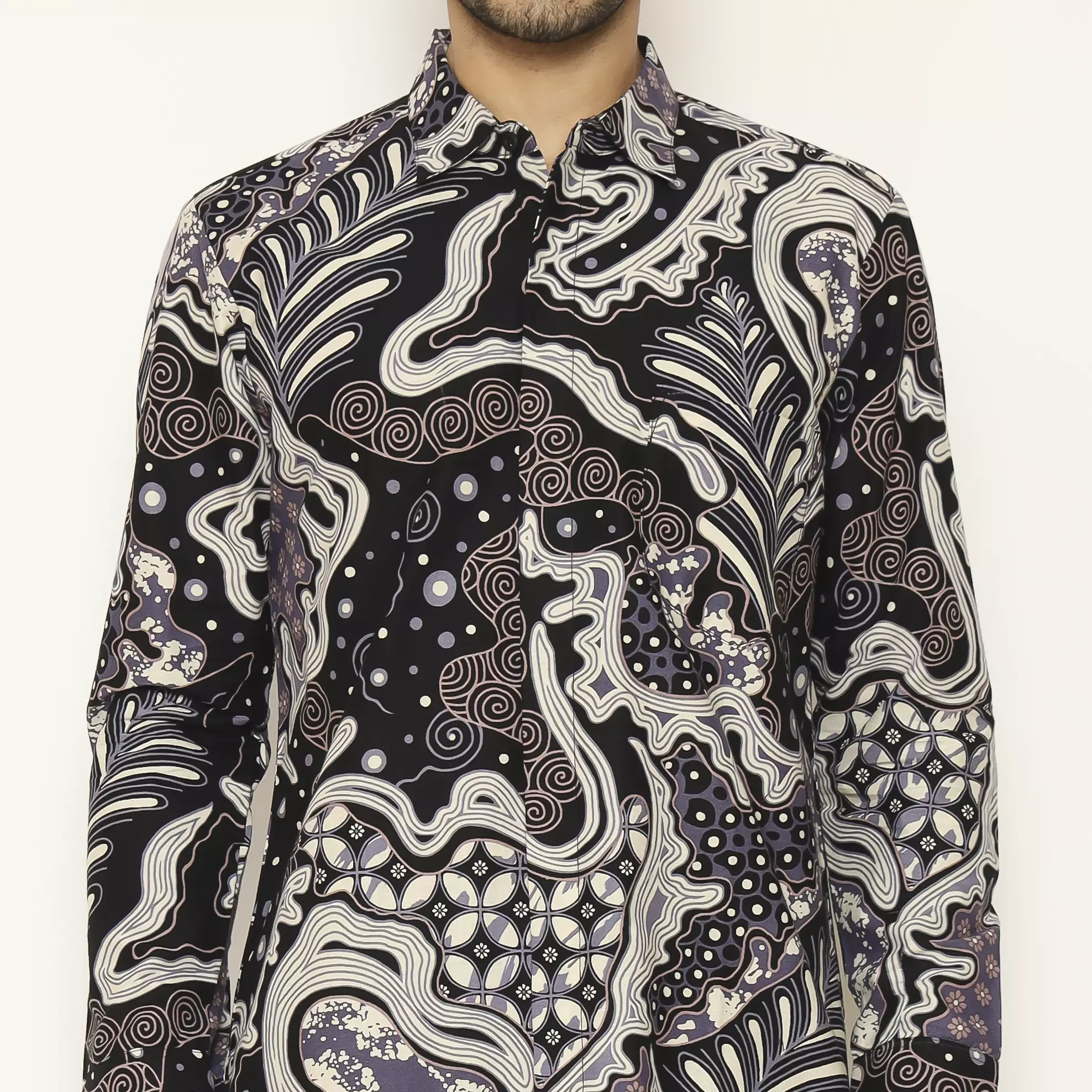 Kemeja Batik Pria - Bhatara Batik Tanggara - Atasan Kemeja Batik Lengan Panjang