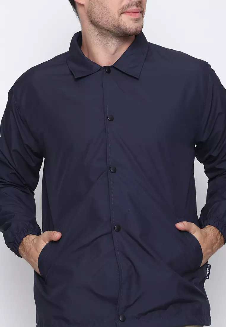 17SEVEN Jaket windbreaker Basic 002-NAVY