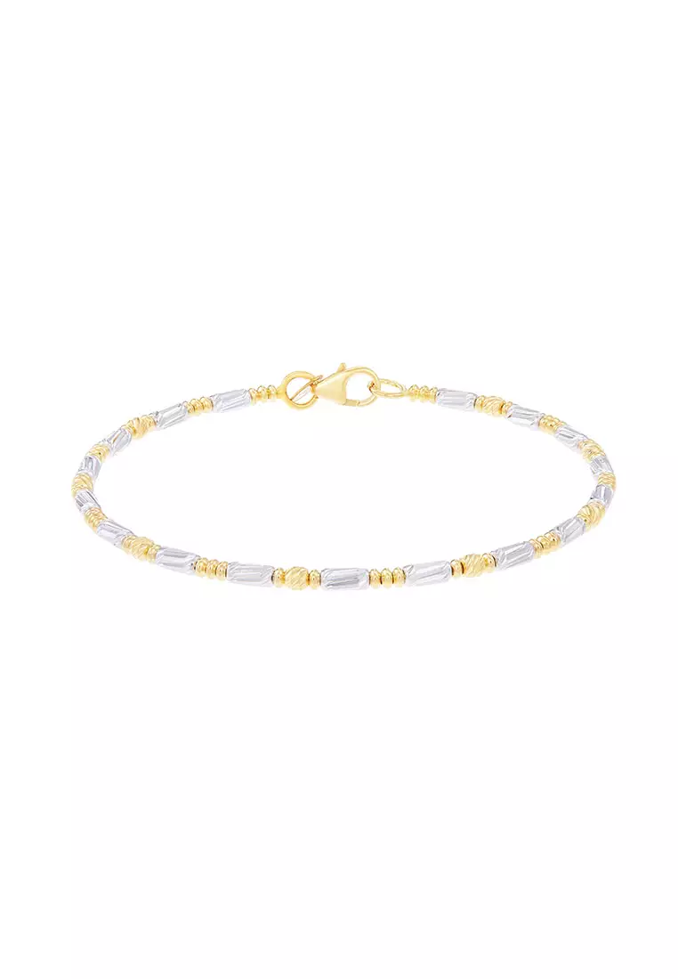 White and online yellow gold bangles