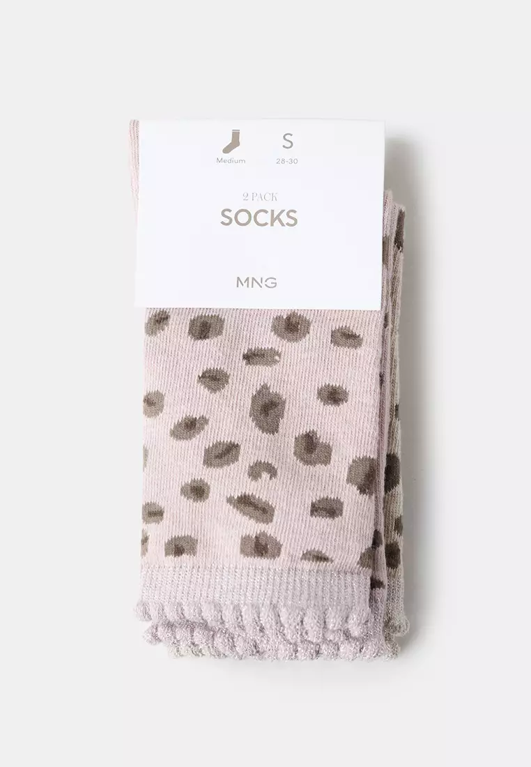 2 Pack Patterned Socks