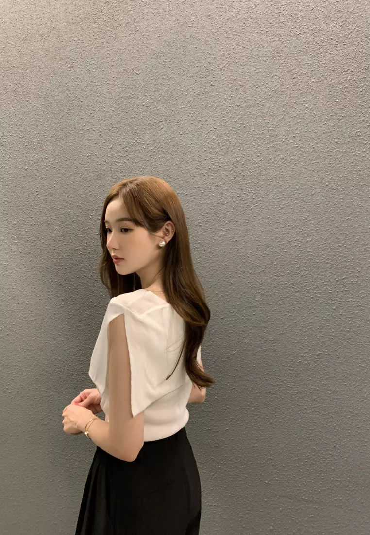 New summer sleeveless knitted women's T-shirt top K061801W