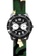 EGLANTINE black and green and silver EGLANTINE® Terrenz Unisex Military Steel Quartz Watch, Black Dial, Camouflage Textile Strap B2B49AC75214A1GS_1