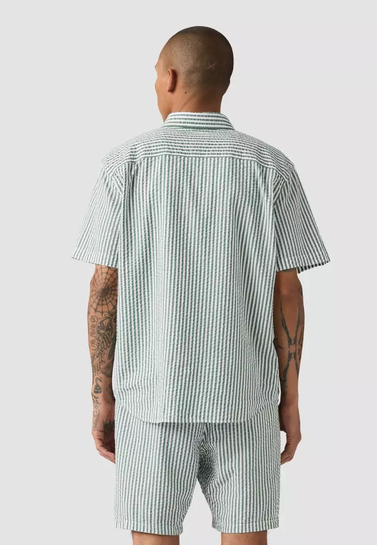 Men's Short-Sleeve Authentic Button-Down Shirt A9161-0026