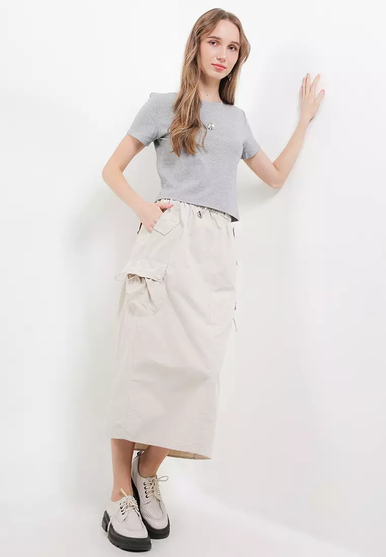 Cargo Skirt W/ Patch Pockets