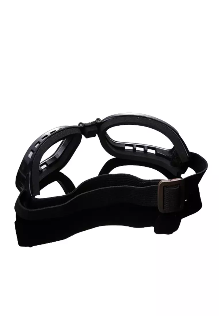 Kacamata Olahraga Ski Motorcycle Safety Goggles Foldable Elastic ORIGINAL - Transparent