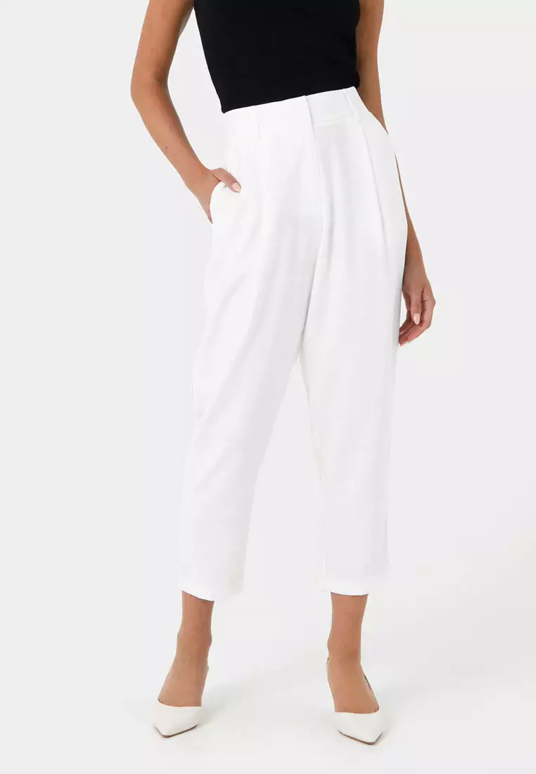 Indigo Tapered Elastic Waist Pant