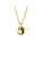 Glamorousky silver Fashion Simple Plated Gold Geometric Round Smiley Face 316L Stainless Steel Pendant with Necklace F023DACCEA1FEEGS_2