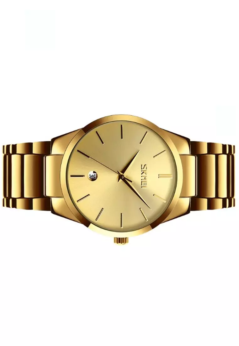 Jam Tangan Kasual Analog Pria Waterproof Strap Tali Material Stainless Steel MZ89 ORIGINAL