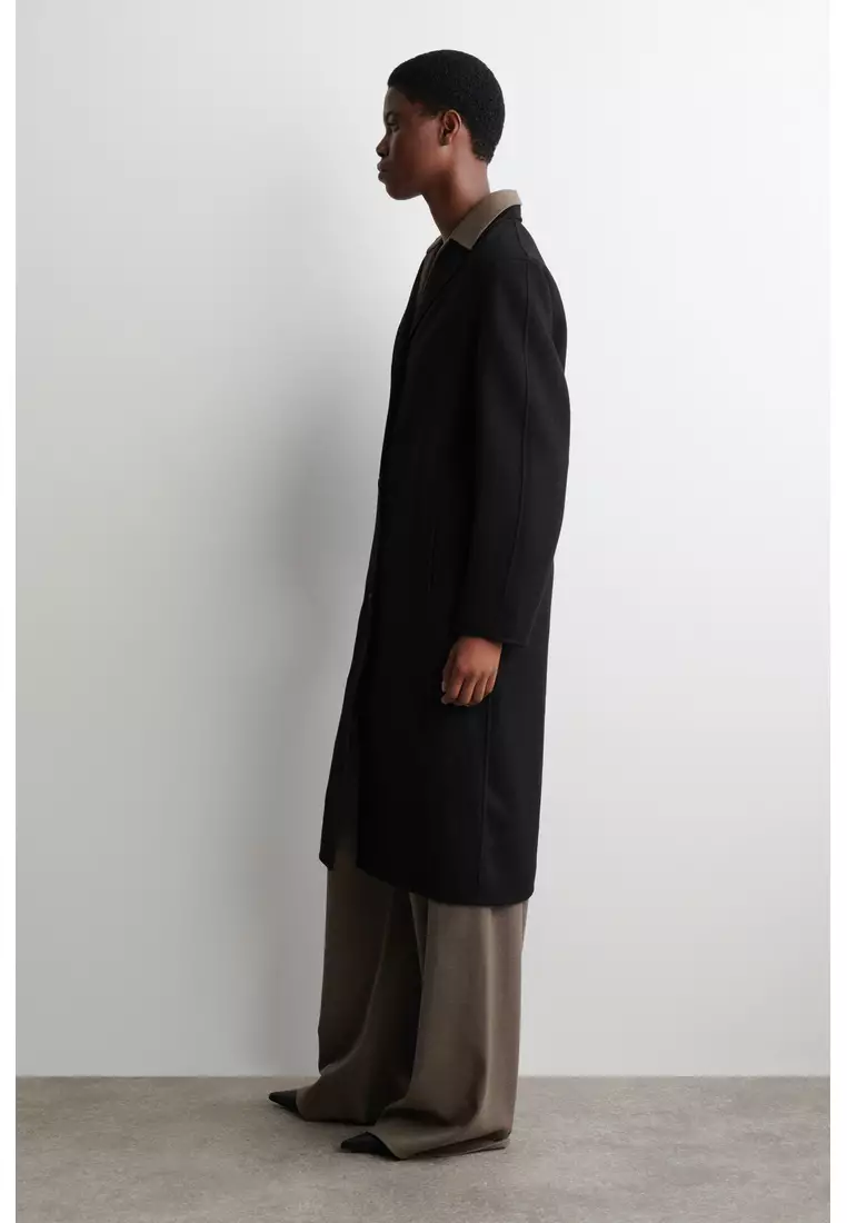 DOUBLE-FACED WOOL LONG COAT