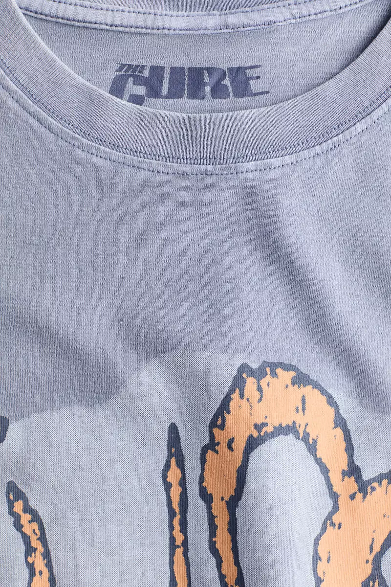Oversized print-motif T-shirt
